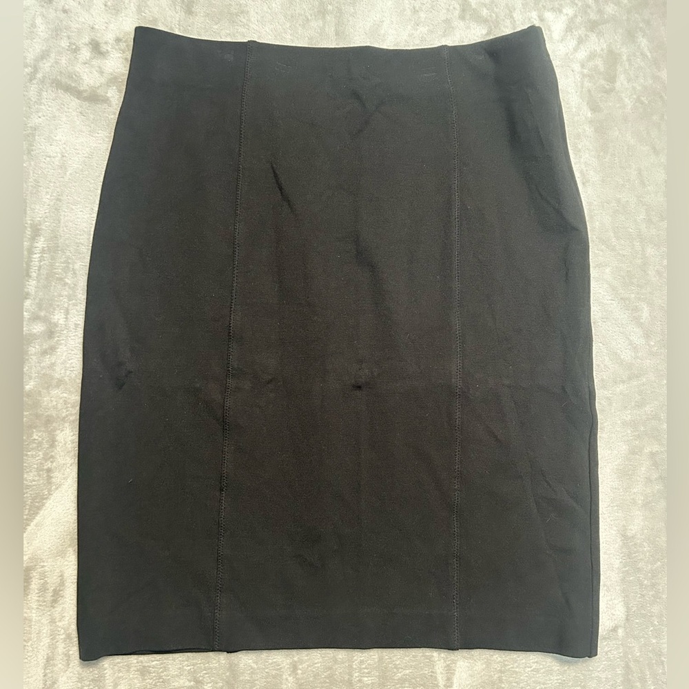 Tommy Bahama Stretch Waist Knee Length Skirt Women’s Large Black Office Career